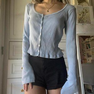 Brandy Melville Baby Blue Long Sleeve Top